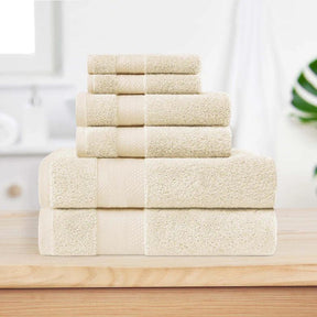 Turkish Cotton Highly Absorbent Solid 6 Piece Towel Set