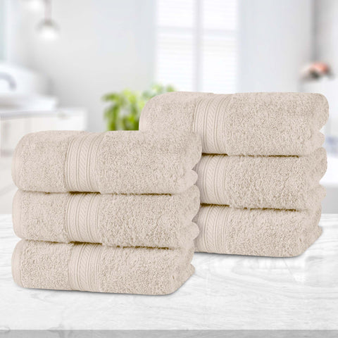 Cotton Terry Hand Towel Set 6-Piece - Atlas