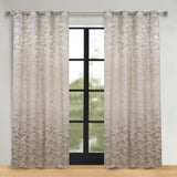 Leaves Room Darkening Washable Blackout Curtain Panels, Set of 2