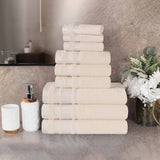 Hays Cotton Medium Weight 9 Piece Assorted Bathroom Towel Set
