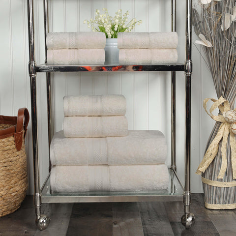 Cotton Plush Terry Towel Set 8-Piece - Atlas