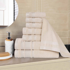 Hays Cotton Medium Weight 8 Piece Assorted Bathroom Towel Set