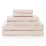 Egyptian Cotton Basketweave Towel Set 6 Piece