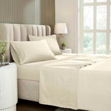 1200 Thread Count Cotton Rich Bed Sheet Set Solid Deep Pocket