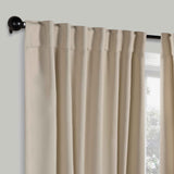 Blackout Window Curtains Solid Room Darkening Back Tab Set of 2