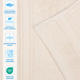 Belmont Zero Twist Cotton Medium Weight Soft Bath Towels, Set of 2