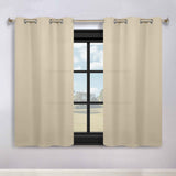 Classic Modern Solid Room Darkening Blackout Curtain Panels, Set of 2