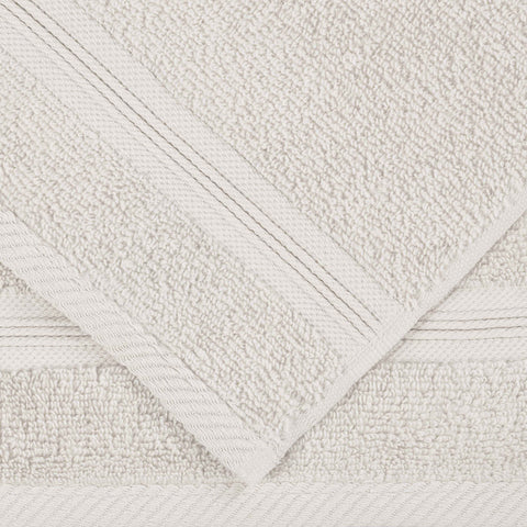 Zero Twist Cotton Medium Weight Bath Towel Set of 4