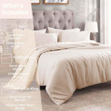 Egyptian Cotton 300 Thread Count Solid Luxury Duvet Cover Set