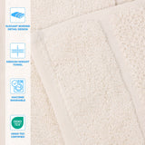 Mile Smart Twist Viscose Cotton Blend Solid 3 Piece Towel Set