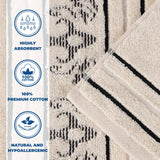 Zero-Twist Cotton Jacquard Towel Set 9 Piece - Sadie