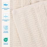 Mika Smart Twist Viscose Cotton Blend Textured Ribbed 3 Piece Set
