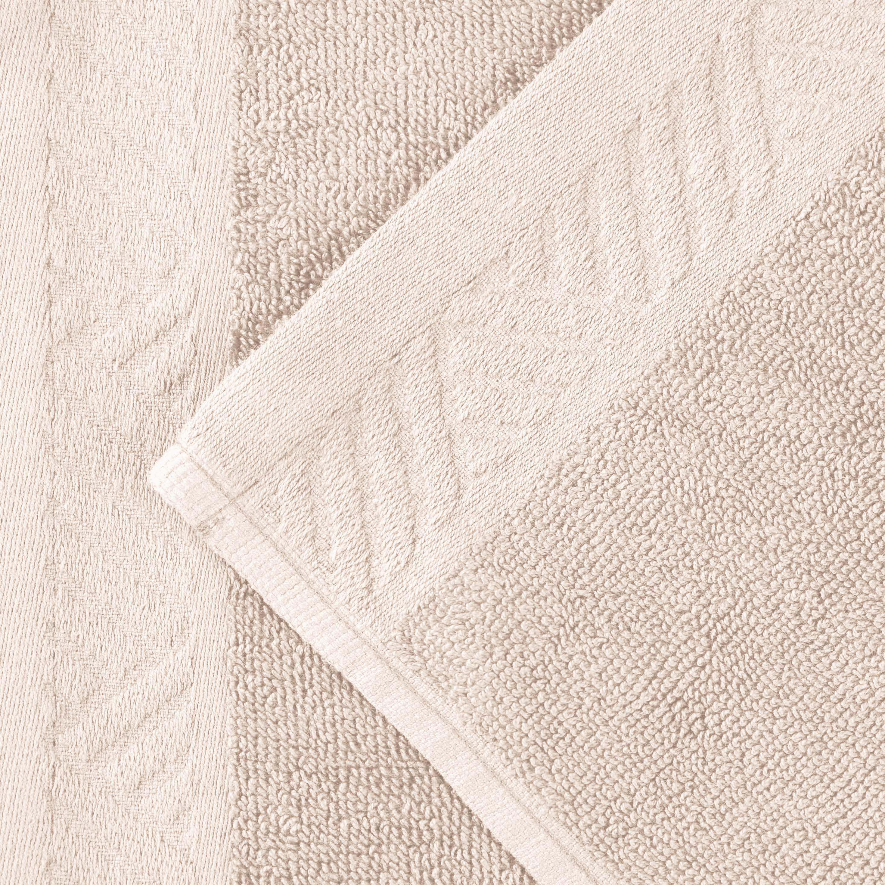 Basketweave Egyptian Cotton Solid 3 Piece Assorted Towel Set