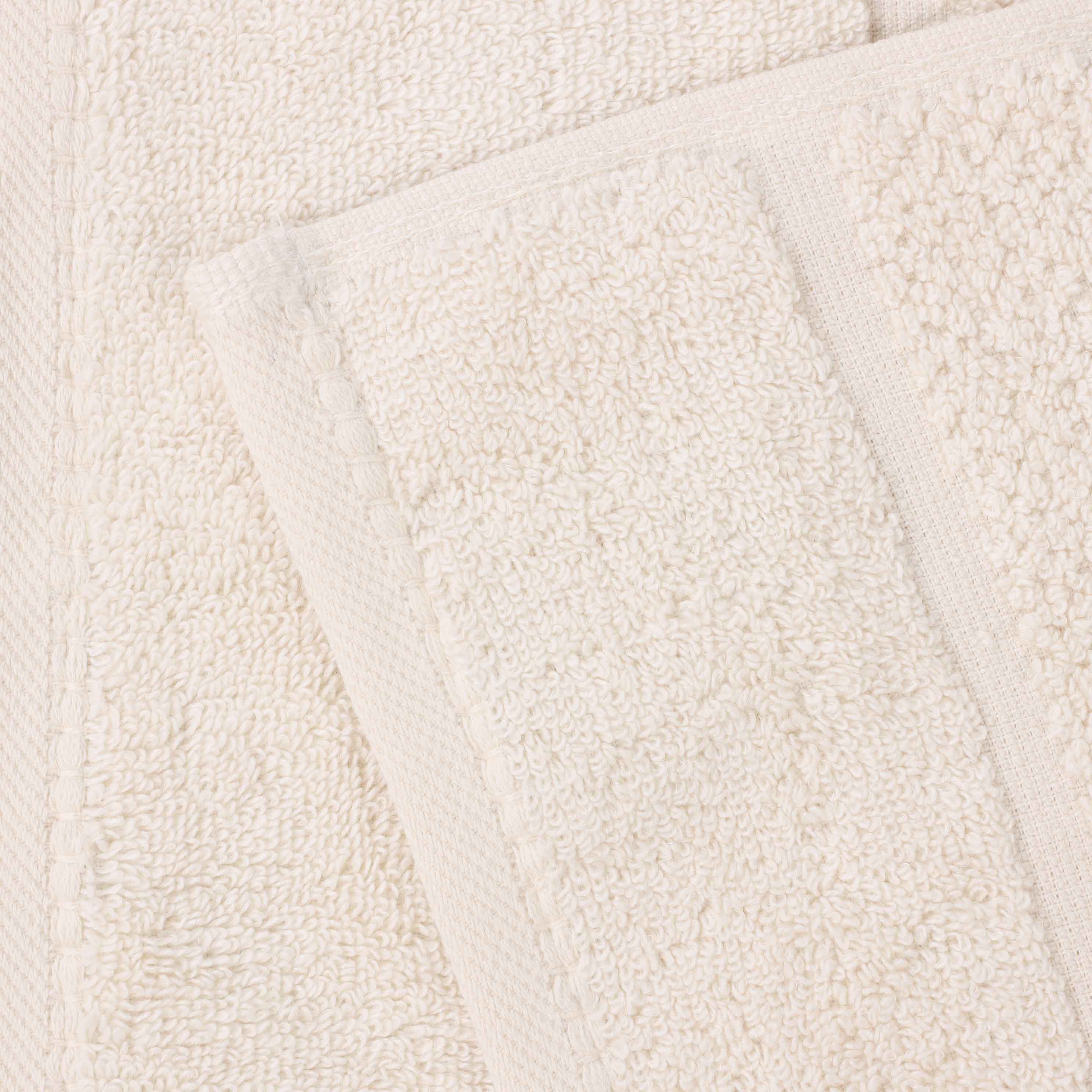 Mile Smart Twist Viscose Cotton Blend Solid 9 Piece Towel Set