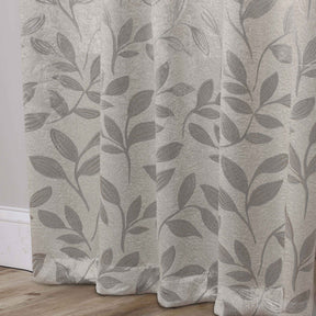 Leaves Room Darkening Washable Blackout Curtain Panels, Set of 2