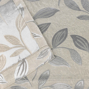 Leaves Room Darkening Blackout Curtain Panel Sets 8 Pieces