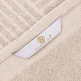 Basketweave Jacquard and Solid 6 Piece Egyptian Cotton Towel Set