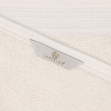 Honeycomb Textured Waffle Border Cotton Bath Towels, Set of 4