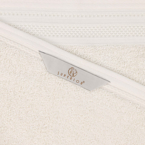Cotton Waffle Border Hand Towel Set 6-Piece - Honeycomb