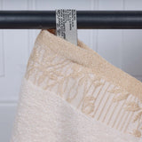 Wisteria Cotton Medium Weight Floral Jacquard Border 12 Piece Towel Set