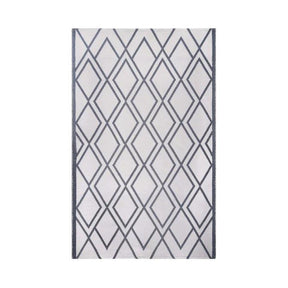 Modern Diamond Lattice Indoor/ Outdoor Area Rug