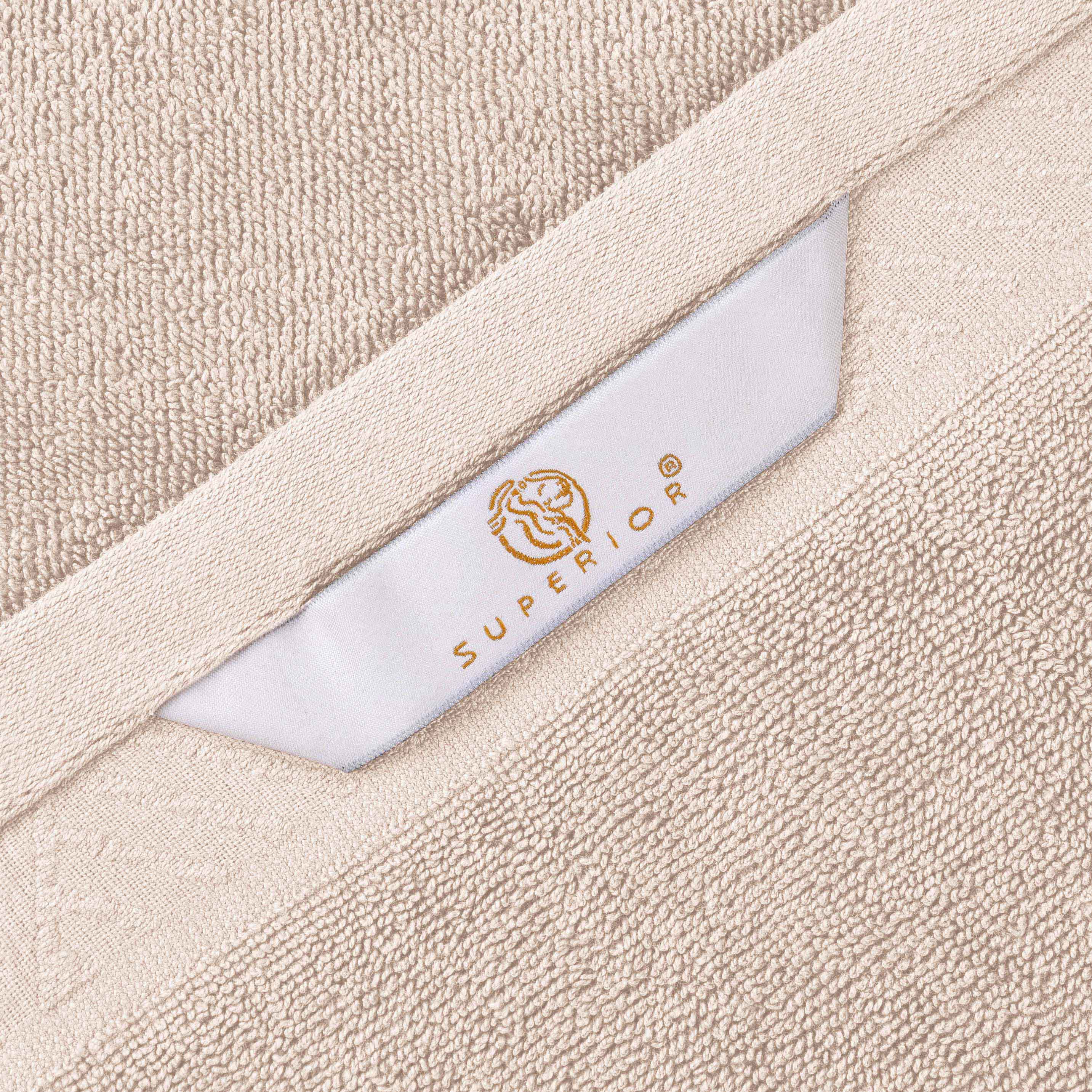 Basketweave Jacquard and Solid 6 Piece Egyptian Cotton Towel Set