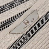 Brea Zero Twist Cotton Ribbed Geometric Border 8 Piece Towel Set