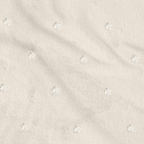 Fleece Plush Medium Weight Fluffy Soft Decorative Polka Dot Blanket