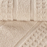 Napa Zero Twist Cotton Solid Waffle Honeycomb Hand Towel Set of 6
