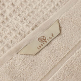 Napa Zero Twist Cotton Solid Waffle Honeycomb Bath Sheet Set of 2