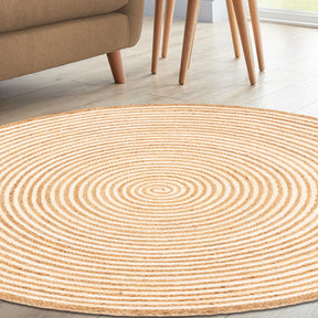 Braided Jute Reversible Round Indoor Outdoor Area Rug