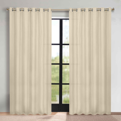 Blackout Window Curtains Classic Modern Room Darkening Set of 2