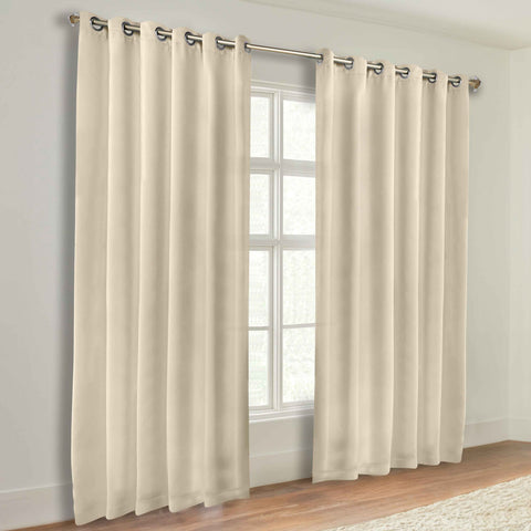 Blackout Window Curtains Classic Modern Room Darkening Set of 2