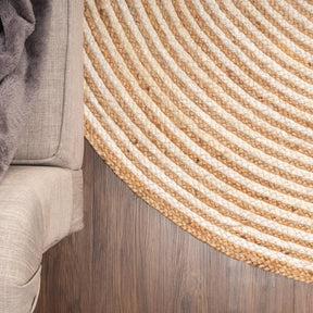 Braided Jute Reversible Round Indoor Outdoor Area Rug