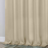 Classic Modern Solid Room Darkening Blackout Curtain Panels, Set of 2