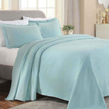 Lightweight Cotton Bedspread Set 3-Piece Paisley Jacquard Matelassé