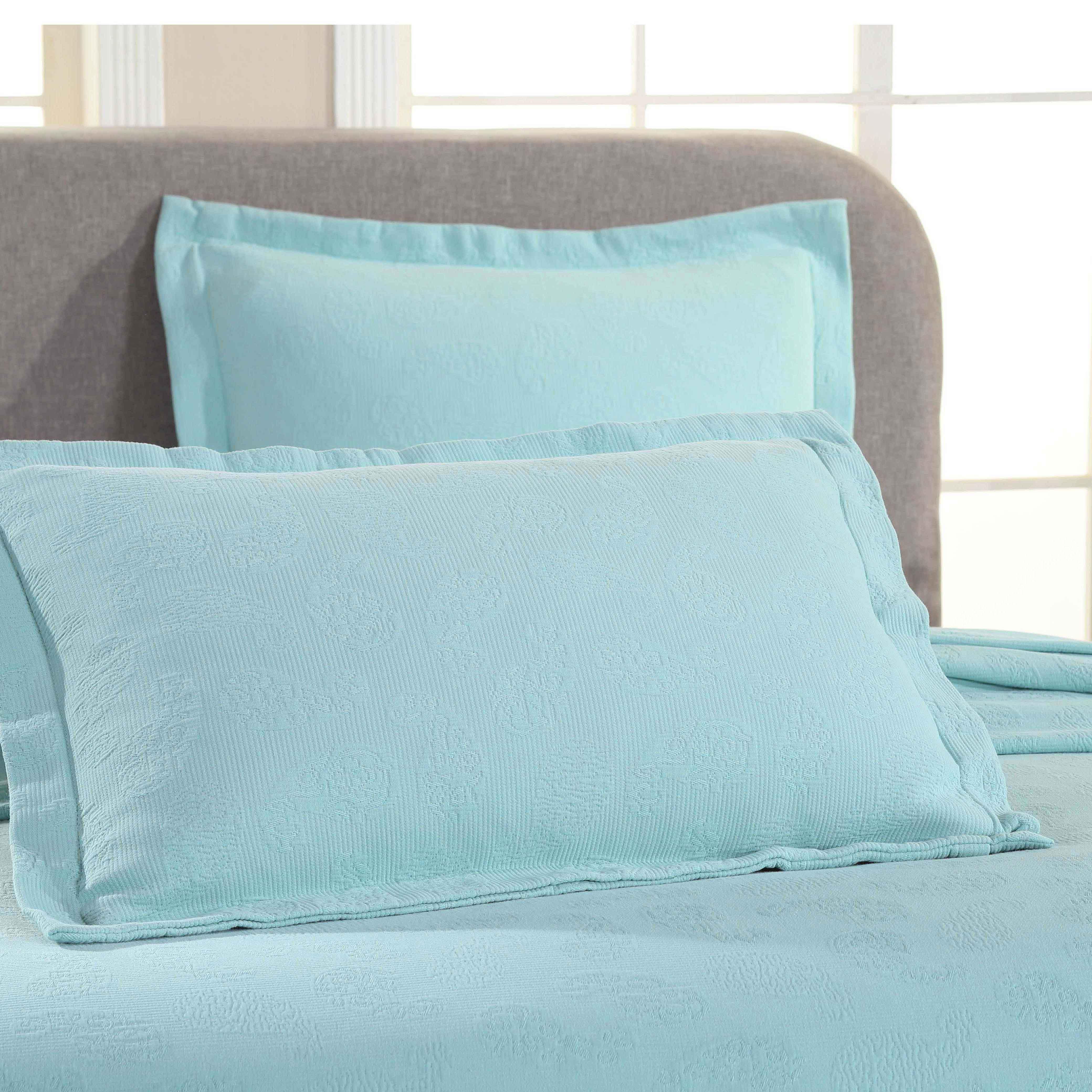 Jacquard Matelassé Paisley Cotton Bedspread Set
