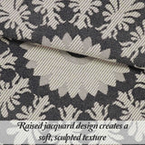 Kymbal Cotton Blend Woven Medallion Jacquard Bedspread Set