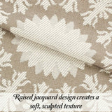 Kymbal Cotton Blend Woven Medallion Jacquard Bedspread Set