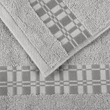 Larissa Cotton Geometric Border 6 Piece Assorted Towel Set