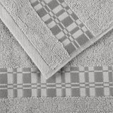 Larissa Cotton Geometric Border 6 Piece Assorted Towel Set