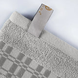 Larissa Cotton Geometric Border Bath Towel Set of 4