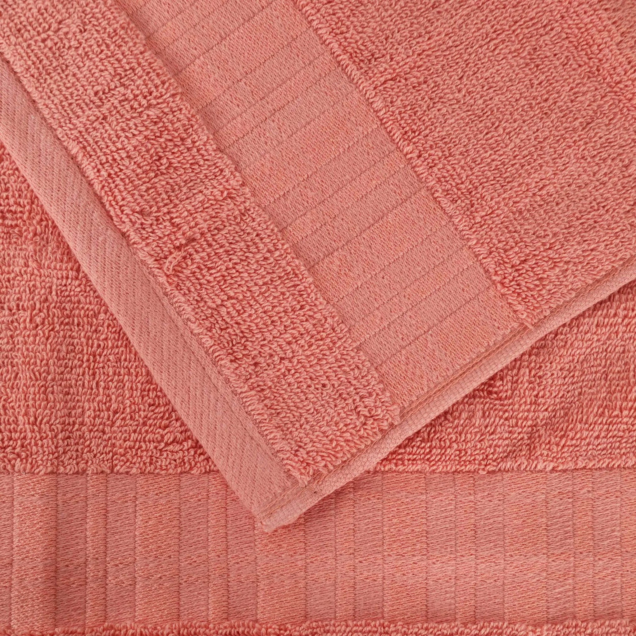 Larissa Cotton Geometric Border 8 Piece Assorted Towel Set
