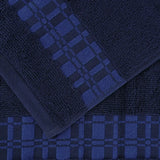 Larissa Cotton Geometric Border 8 Piece Assorted Towel Set