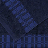 Larissa Cotton Geometric Border 8 Piece Assorted Towel Set