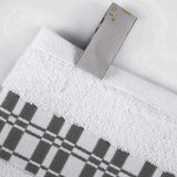Larissa Cotton Geometric Border 8 Piece Assorted Towel Set