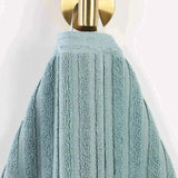 Cotton Rib Textured Ultra-Absorbent Bath Towel Set of 2
