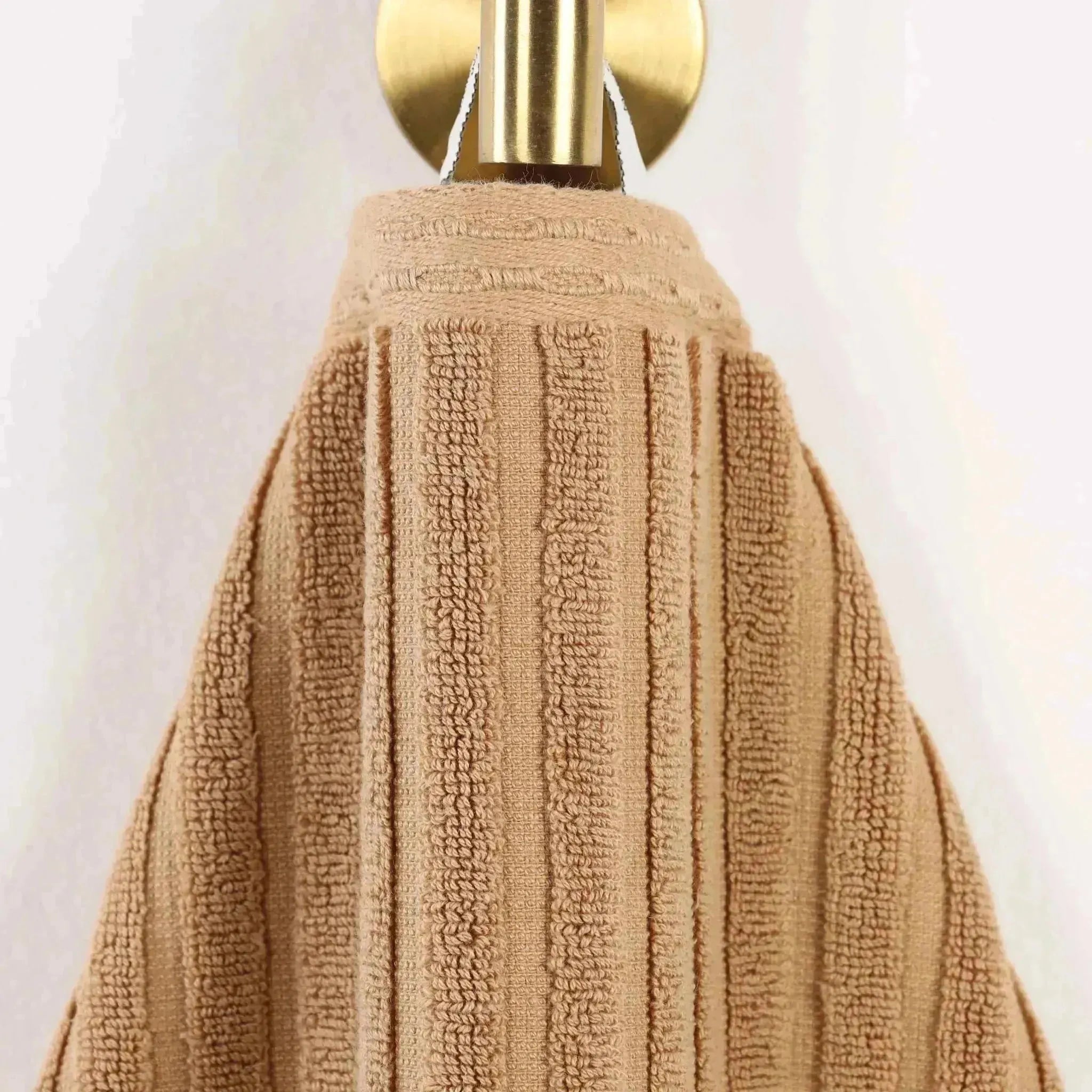Cotton Rib Textured Ultra-Absorbent Bath Towel Set of 2