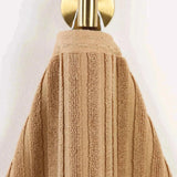 Cotton Rib Textured Ultra-Absorbent Bath Towel Set of 2