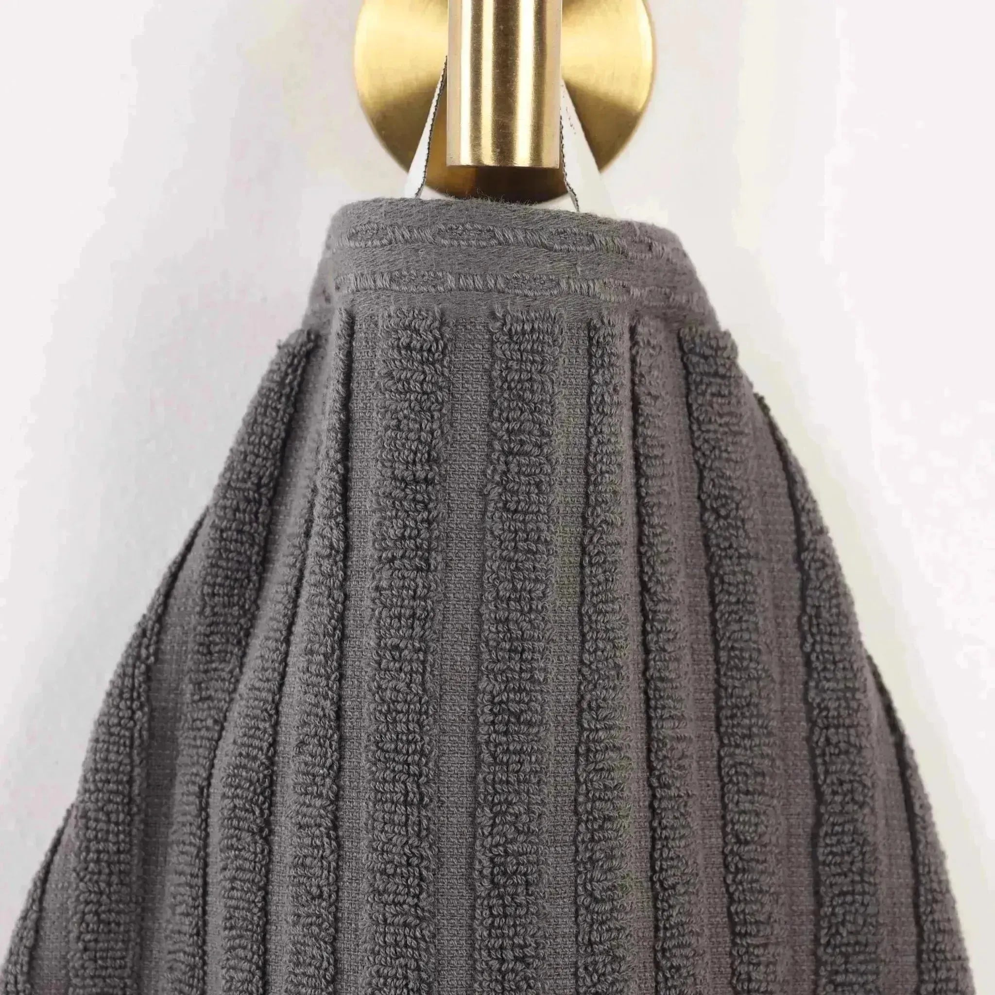 Cotton Rib Textured Ultra-Absorbent Bath Towel Set of 2